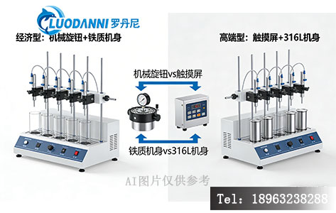 六联搅拌器高低配内部结构对比