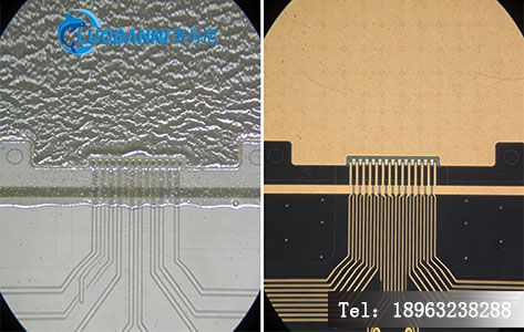硅片光刻胶去除前后效果对比图