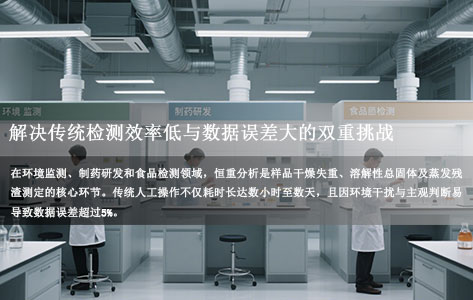 全自动蒸发恒重分析系统：解决传统检测效率低与数据误差大的双重挑战