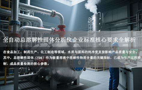 食品/制药/化工行业必看！全自动总溶解性固体分析仪企业标准核心要求全解析