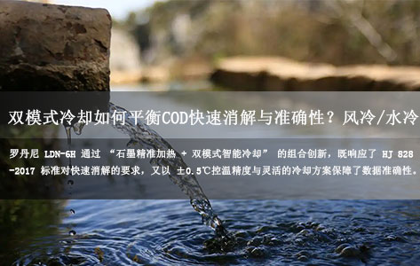 罗丹尼LDN-6H智能COD回流消解仪：双模式冷却如何平衡COD快速消解与准确性？风冷/水冷时间实测