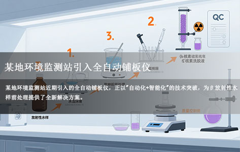 某地环境监测站引入全自动铺板仪：β放射性水样前处理迈入"智能快时代"