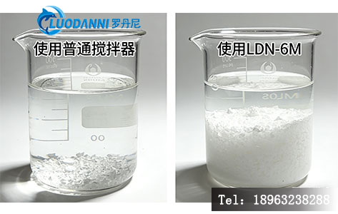 PAC混凝实验效果对比 罗丹尼搅拌器 矾花形成