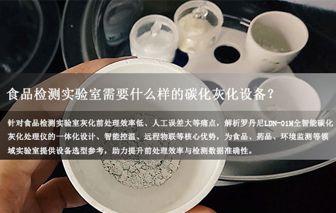 食品检测实验室需要什么样的碳化灰化设备？罗丹尼LDN-01M选型指南