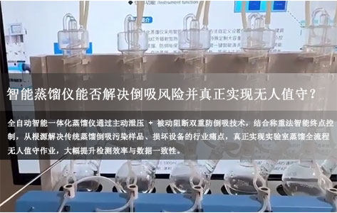 全自动智能一体化蒸馏仪能否解决蒸馏倒吸风险并真正实现无人值守？