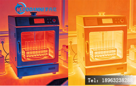 碳化灰化一体炉热分布热成像对比图，温度均匀性差异可视化。