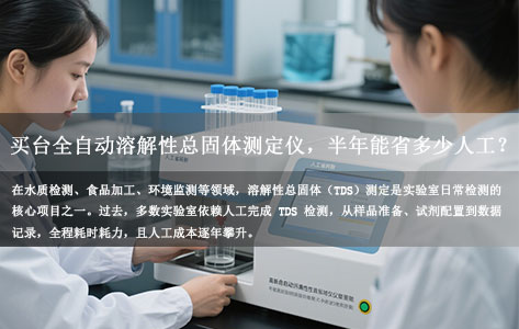 算笔账：买台全自动溶解性总固体测定仪，半年能省多少人工？（附某水质实验室真实账单 + 成本对比表）