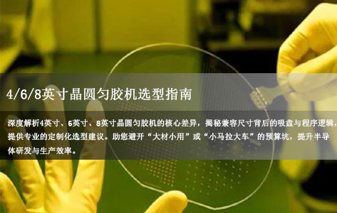 4/6/8英寸晶圆匀胶机选型指南：兼容尺寸的“隐藏机制”与定制化需求全解析！