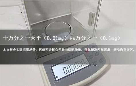十万分之一天平(0.01mg)vs万分之一(0.1mg):恒温恒湿称重仪精准选型指南,场景匹配不踩坑-1