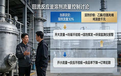 溶剂太贵不敢开大流量？高效节能冷凝回流装置帮你省下一半成本！-1