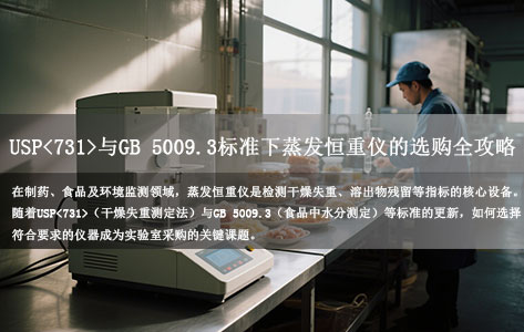 USP<731>与GB 5009.3标准下蒸发恒重仪的选购全攻略