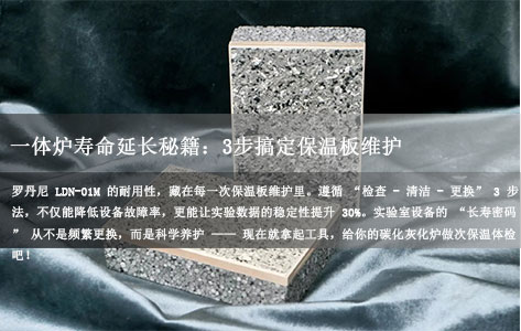 罗丹尼LDN-01M 实验室碳化灰化一体炉寿命延长秘籍:3步搞定拼接式保温板维护,实验室设备耐用度翻倍!