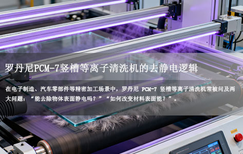 罗丹尼PCM-7竖槽等离子清洗机：能除表面静电吗？如何改变材料表面能？案例解析
