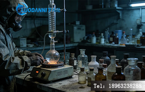 陕西某监测站传统人工放射性水样前处理场景(改造前)- 效率低且存在气溶胶泄漏风险。