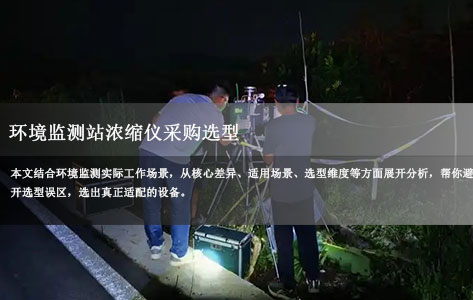 环境监测站浓缩仪采购选型：单孔vs4/8通道多通道，怎么选更适配？-1