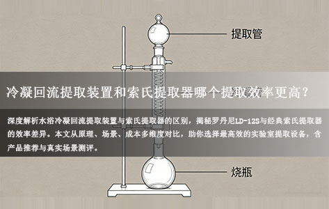 水浴冷凝回流提取装置和索氏提取器哪个提取效率更高？分别适合什么场景？