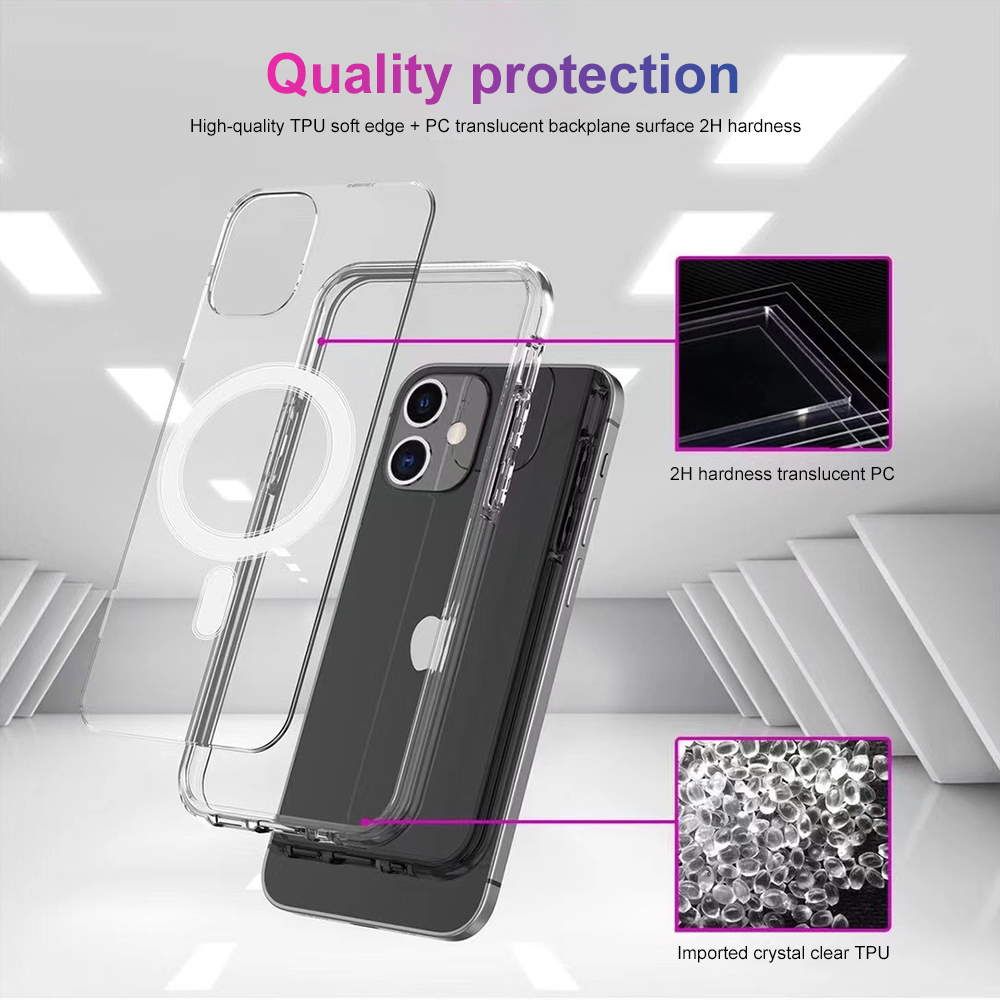 A26276 [OTH] protective shell - suitable for AP IPH 1212 Pro - transparent magnetic suction (with pa