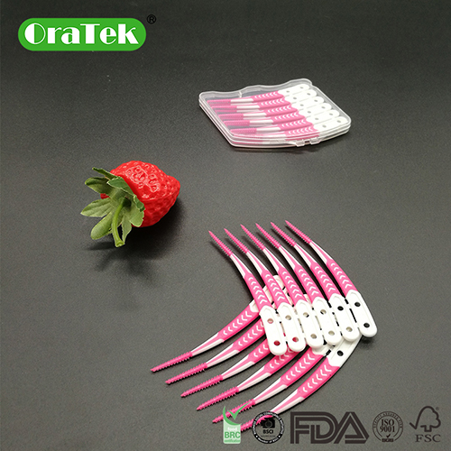 Spiral Bristle Design Soft Brush Pick