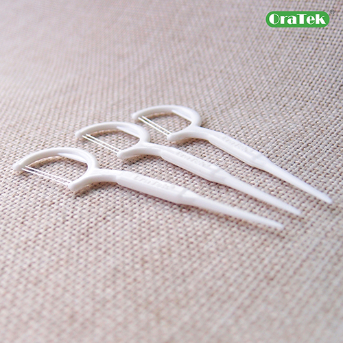Individually Wrapped 2 Strings Dental Floss Pick