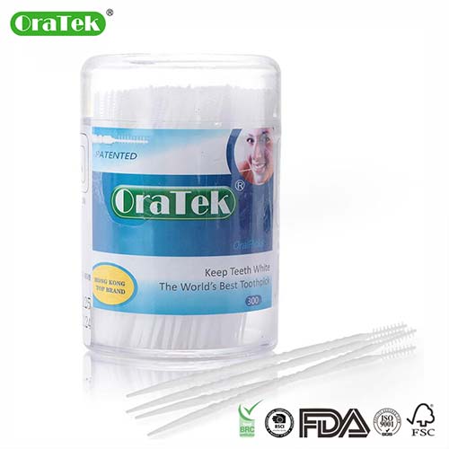 Plastic Toothpick 300Pcs In A Canister