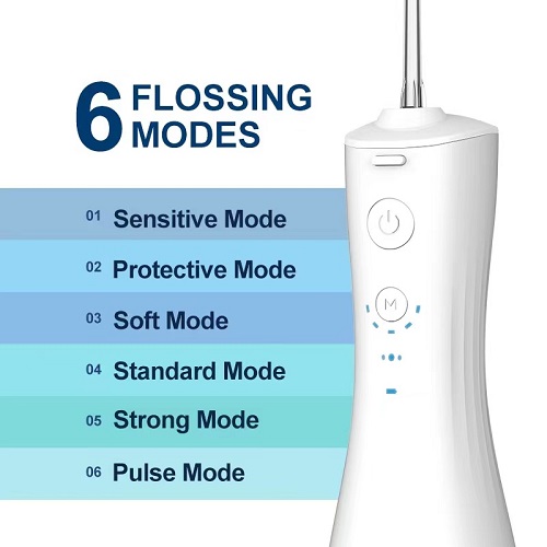 GTML-8 250ml large capacity 6 modes portable Electric Water Flosser