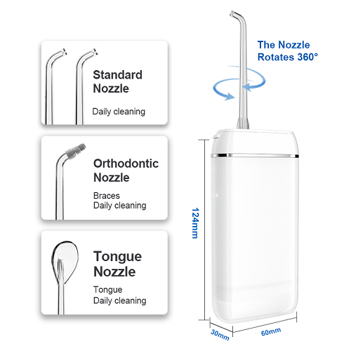Gtms-6p Mini Portable Electric Water Flosser Teeth Cleaner Oral Irrigator