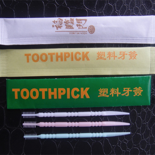 Individually Paper Wrapped Plastic Toothpick