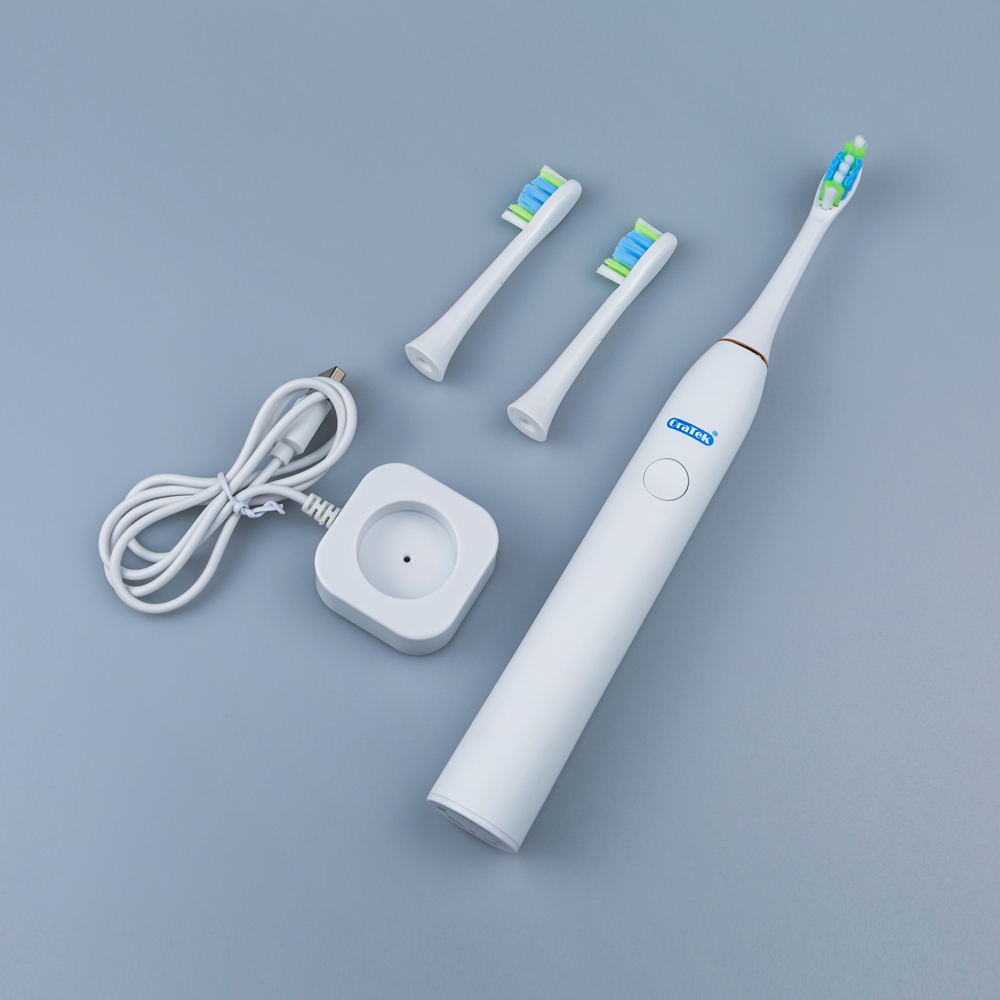 ソニック、2つのブラシヘッド付き電動歯ブラシ口腔衛生ケアで充電可能
