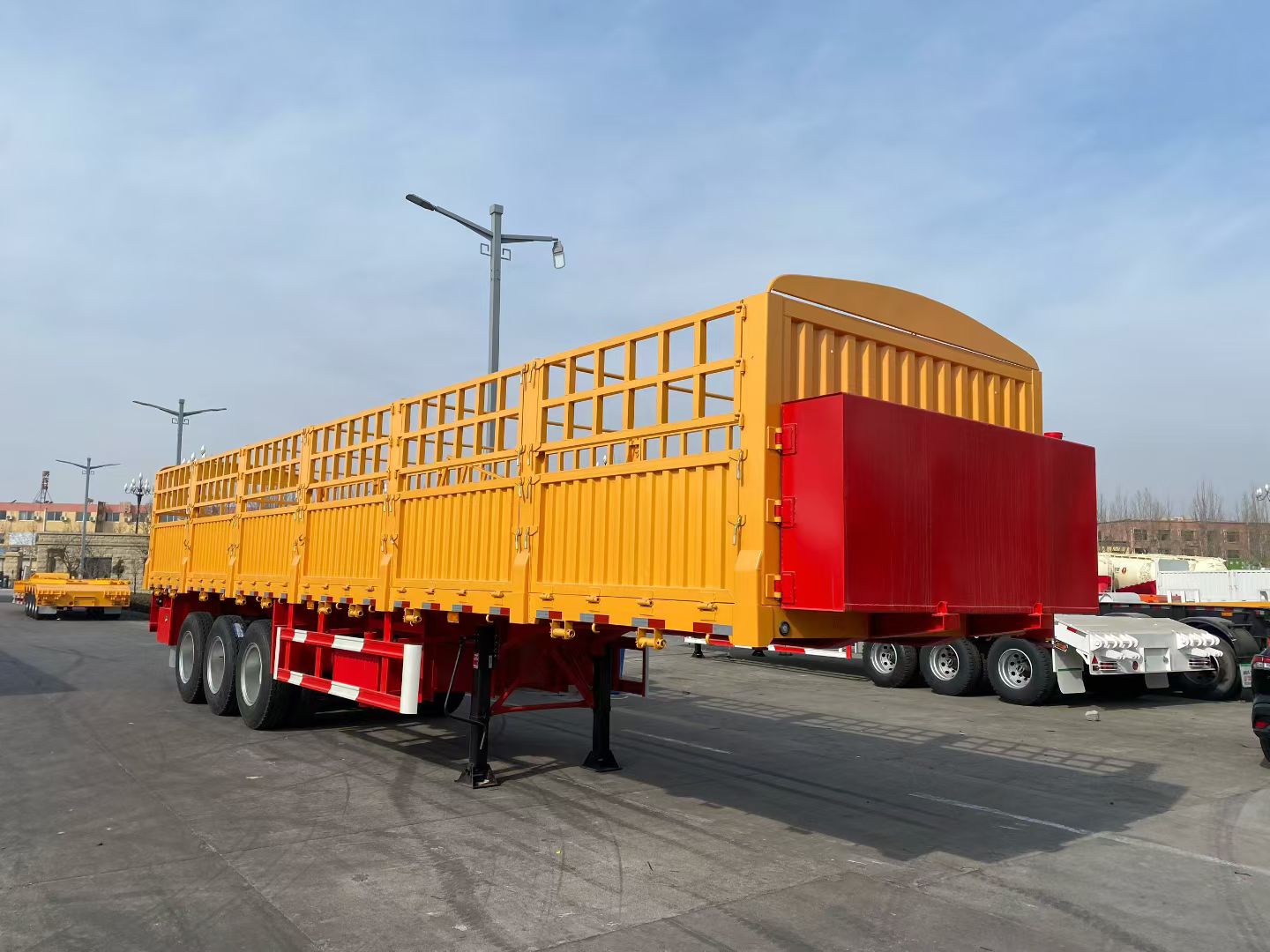 stake semitrailer