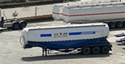 Bulk cement semi trailer