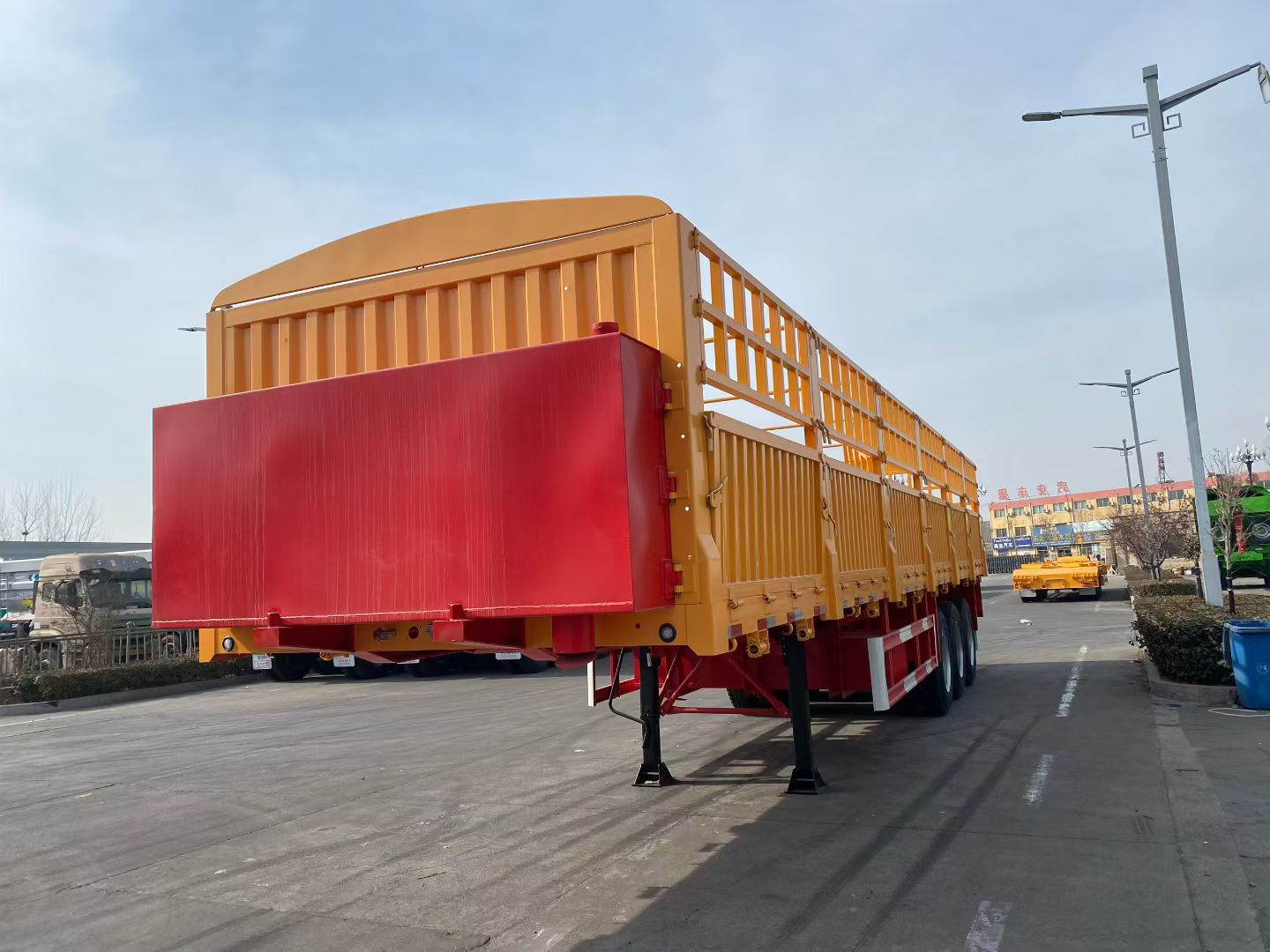 stake semitrailer