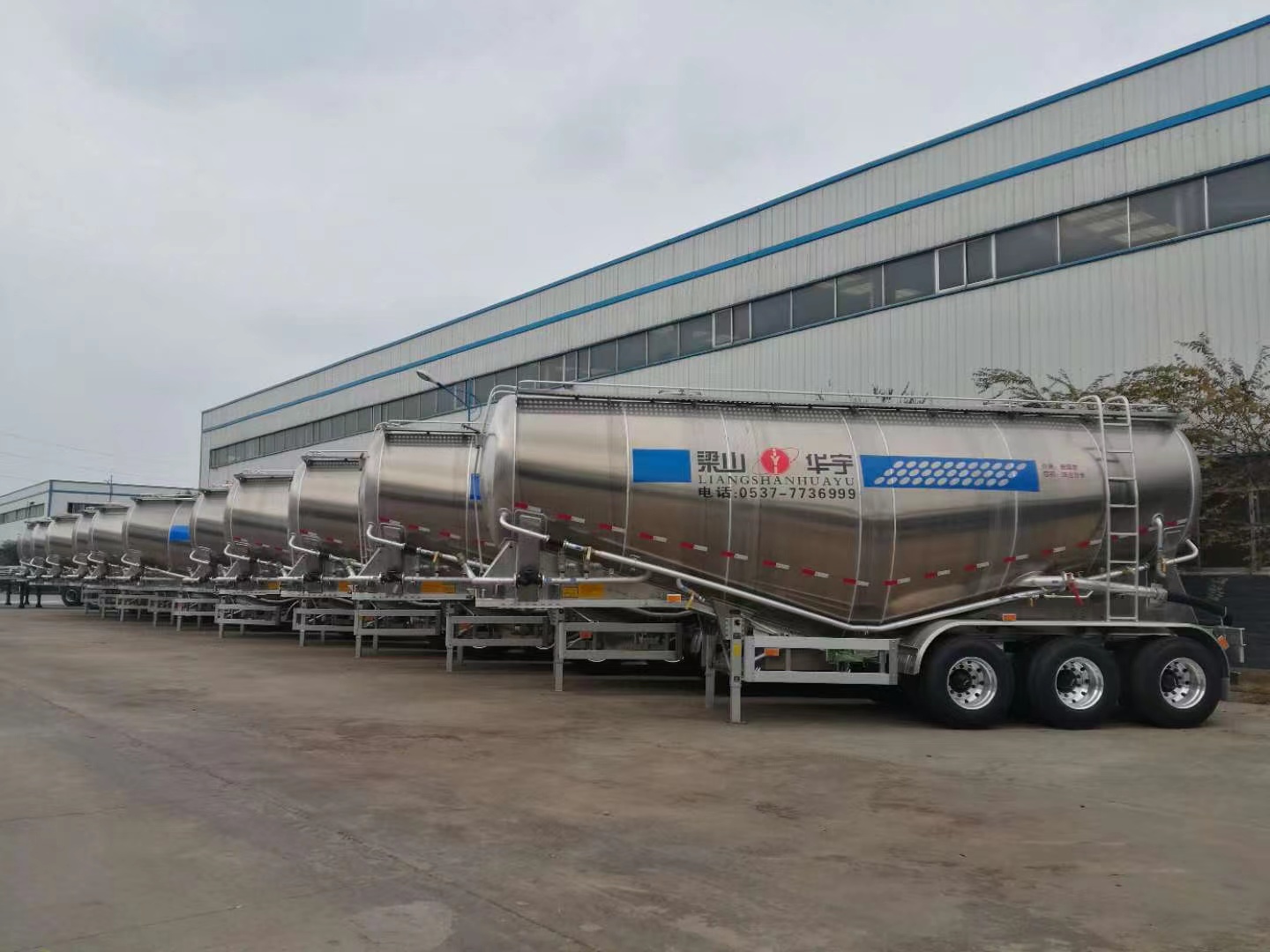 powder material semitrailer