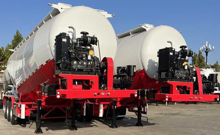 powder material semitrailer