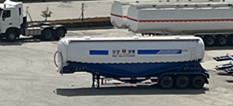 Bulk cement semi trailer