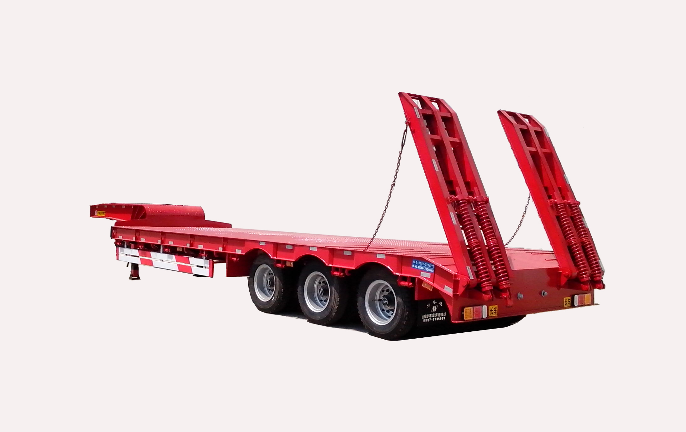 Low bed semi trailer
