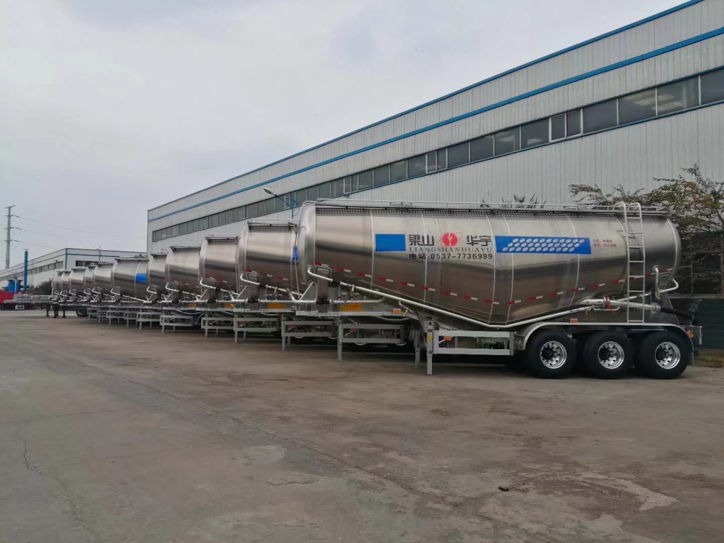 powder material semitrailer