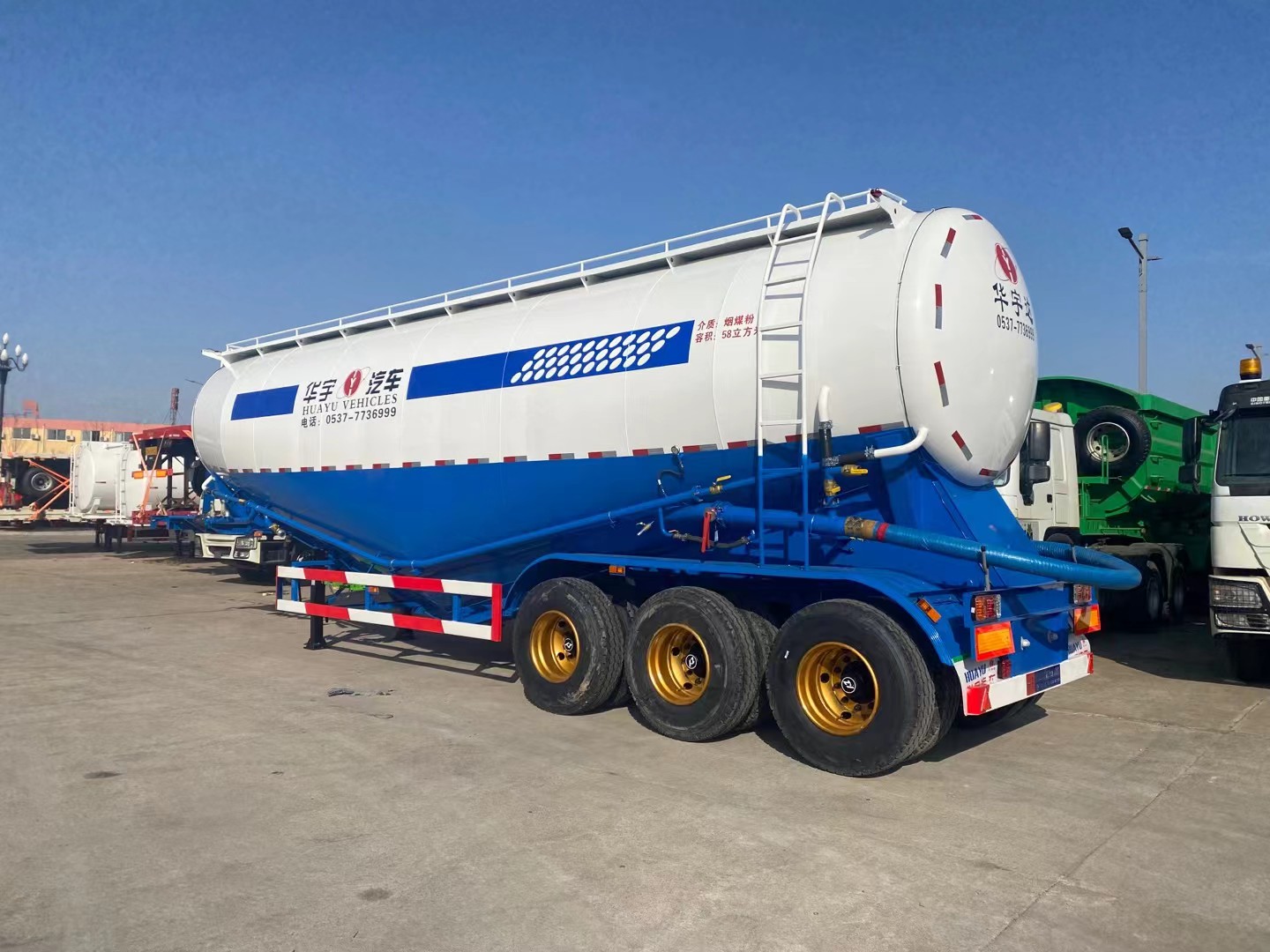powder material semitrailer