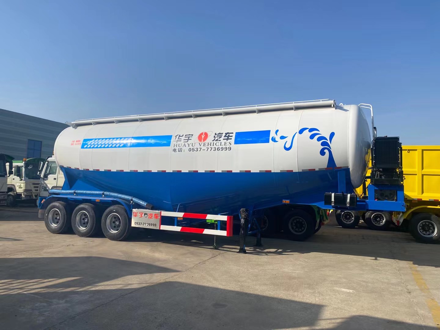 powder material semitrailer