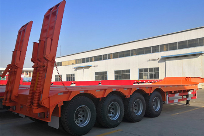 Low bed semi trailer