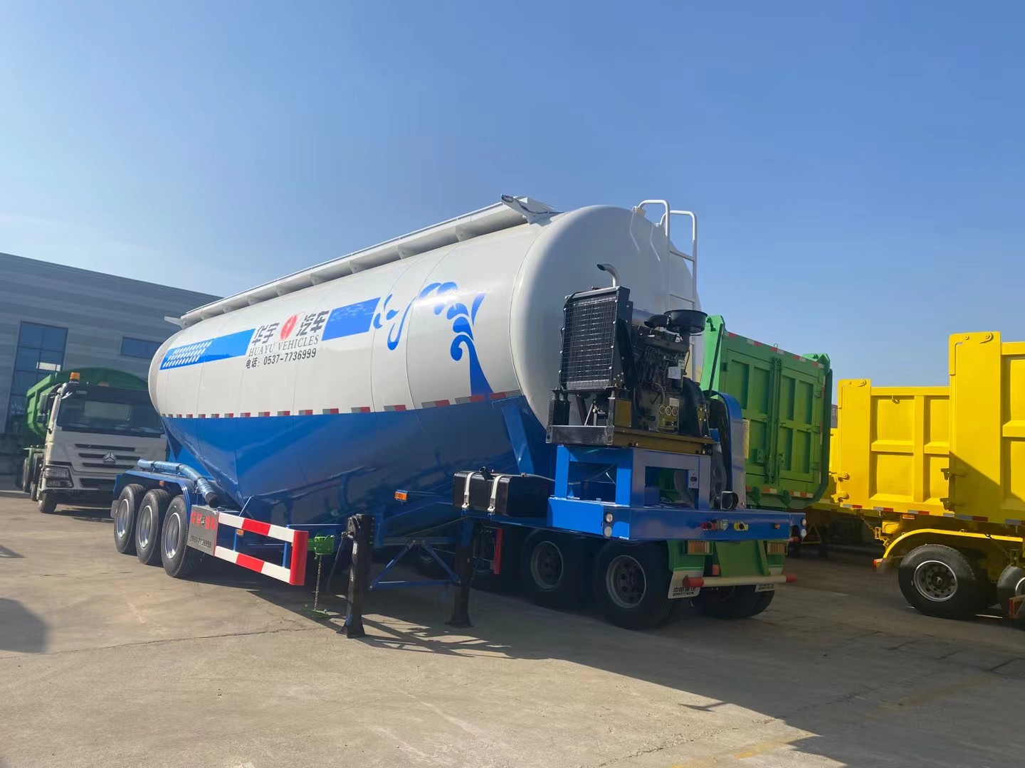 powder material semitrailer