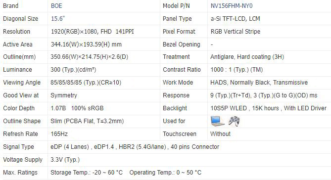 NV156FHM-NY0