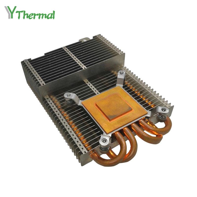 Ordinateur CPU de radiateur de chaleur d'aileron empilé par dissipateur thermique actif d'aileron de tirette en aluminium