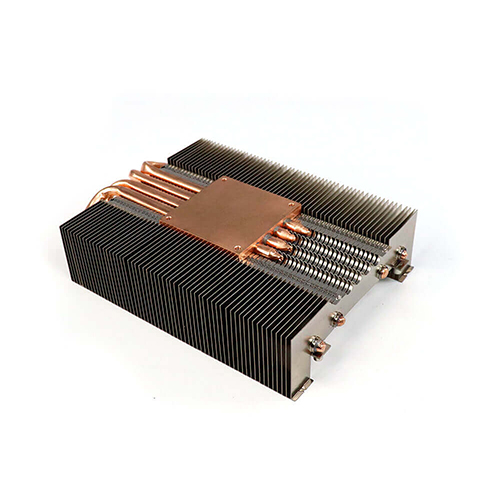 Medical Heat Sink Copper Block Heat Pipe Soldering Radiator