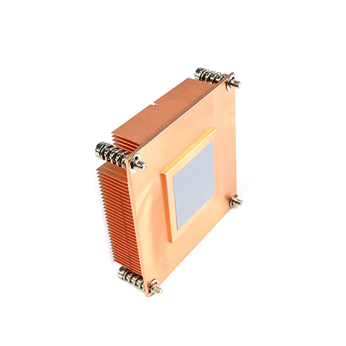 Copper Skiving Slotted Heat Sink Special Made In Fins Copper Skived Heat Sink