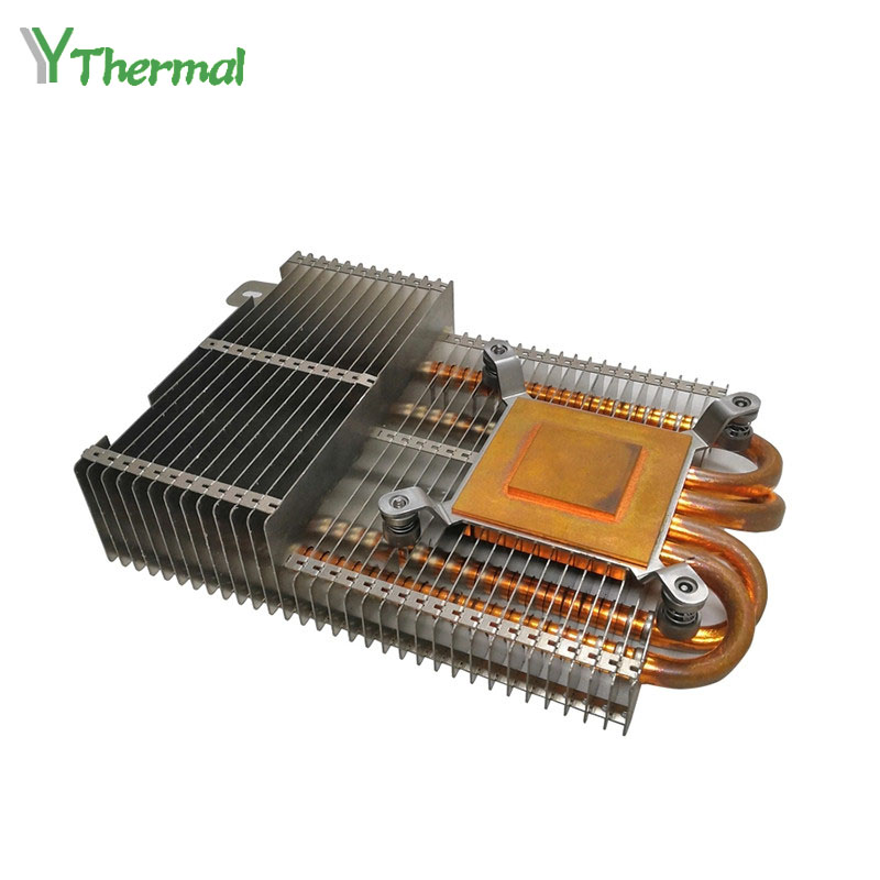 Ordinateur CPU de radiateur de chaleur d'aileron empilé par dissipateur thermique actif d'aileron de tirette en aluminium