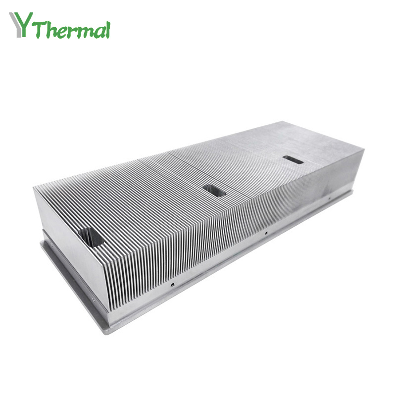 Aluminum Skived Fin Heat Sink CNC Milling Machined