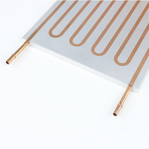 High dense bending copper pipe water cooling plate fast cooling water cold plate