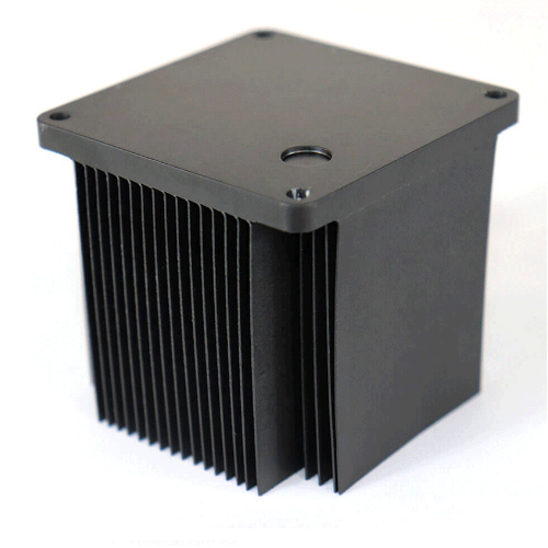 Aluminum Skiving Or Skived Heatsink With Anodized Black For Industrial Pcb Board