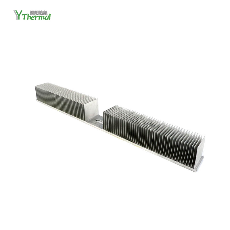 LED Heat Sink Finned Heat Pipe Double Tower Radiator