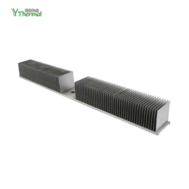 LED Heat Sink Finned Heat Pipe Double Tower Radiator